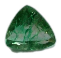 Trillion Cut 5.75ct Emerald Gem