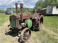 Antique John Deere D Steel Wheel Tractor