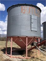 Butler Hopper Bottom Grain Bin (Red)