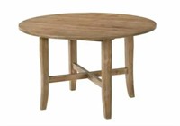 New ACME Kendric Farmhouse Rustic Oak Table Damage