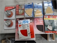Qty Assorted Sanding Sheets & Wheel Brushes