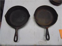 2- Cast Iron Skillets (#5)