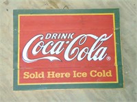 Wooden Coca Cola Sign