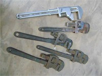 5- Vintage Pipe Wrenches