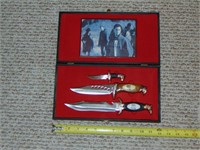 3- Fixed Blade Horse Themed Knives