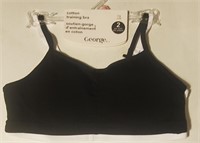 NEW Girls George cotton training bra Size L 14