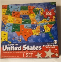 NEW 84 piece MAP of the US