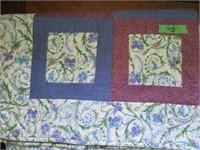 Beautiful Throw Quilt Blue & Purple