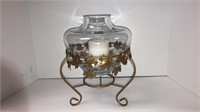 Fall leaves candle holder (lg. and nice looking)
