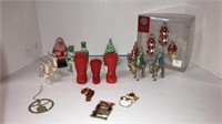 Assortment of vintage hristmas ornaments