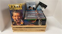 Crate w/ VHS movies (new James Bond movies, new