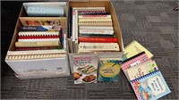 (2) boxes of cookbooks