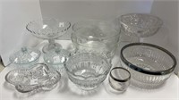 (10) Miscellaneous glassware/crystal pieces