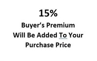 A 15% Buyer's Premium will be added: