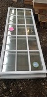 22x66" exterior door  glass inserts