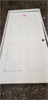 36" left swing, exterior door