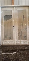 5' French patio door, good shape,  just dirty