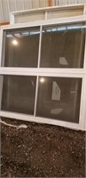 6x8 twin double hung window with transits