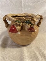 Pottery Double Handle Sculptural Vase