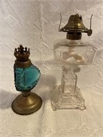 Two Small Oil Lamps