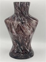 Hand blown art glass of a female torso