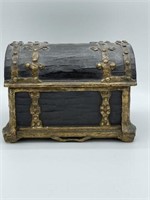 Wooden jewelry treasure box