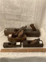 Four Wood Block Planes Complete