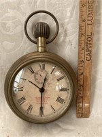 Thomas & Ross Brass Pocket Watch Clock