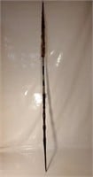 Spear w/ Wooden Handle and Animal Skin Sheath