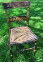 Black Stenciled Chair