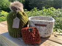 3 Crocheted Pieces by Wilton Threads