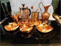 8 copperware pcs