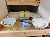 kitchen pyrex dishes,  baking dishes, 14 pcs