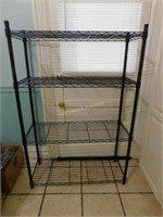 metal shelving unit w/4 shelves (36w x 52h x 14d)