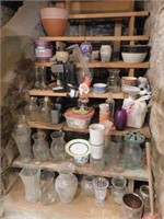 misc glassware & pottery