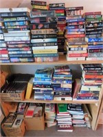 large qty of books...mostly fiction