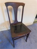 oak side chair signed S.Bent & Bros