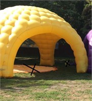 SPIDER DOME INFLATABLE- YELLOW INFLATABLE SHADE
