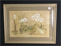 Framed Art "Orchids" Picture 38" x 28.5"