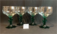 Set of Four Margarita Cactus Glasses