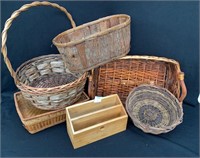 Assorted Medium Sized Florist Decorative Baskets