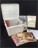 Scrap Book Supplies / Wooden Ink Blocks / File Box