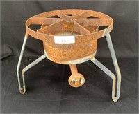Large Gas Burner on Stand One Piece