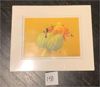 Anne Geddes Bumble Bee on Pumpkin Flower 8" x 10"
