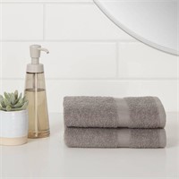 Two Piece Hand Towels Gray