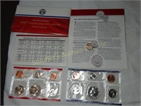 1987 (P-D) 12pc. uncirculated coin set w/ orig.
