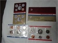 1984 (P-D) 12pc. uncirculated coin set w/ orig.
