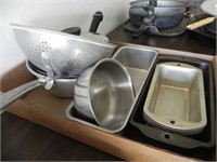 Metal Strainer & Loaf Pans and more