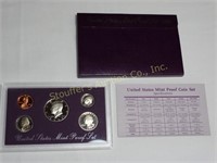 1989 (S) 5 pc. Proof coin set w/orig. case