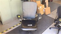 ALLSTEEL OFFICE CHAIR WITH LEATHER SEAT